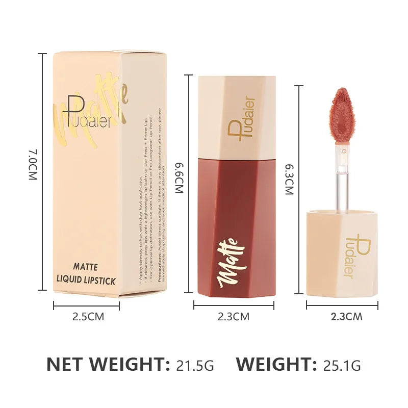 5 Colors Matte Waterproof Velvet Nude Lipstick